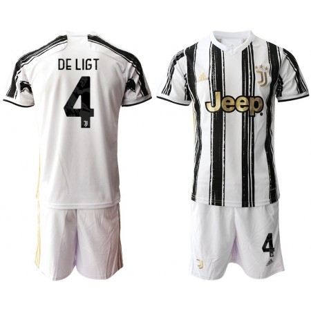Juventus Matthijs de Ligt 4 Kind Thuistenue 2020-21